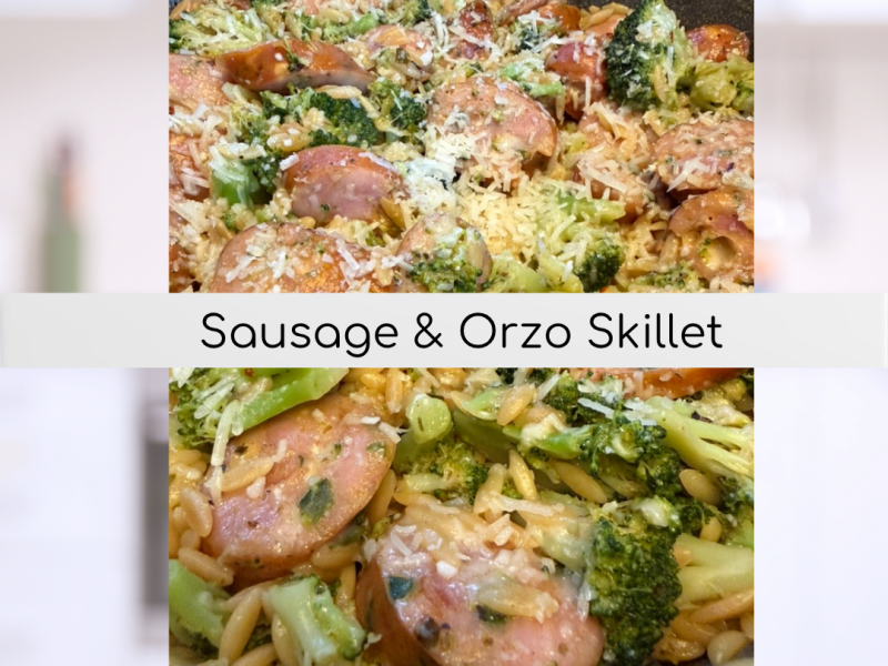 SAUSAGE & ORZO&nbsp;SKILLET